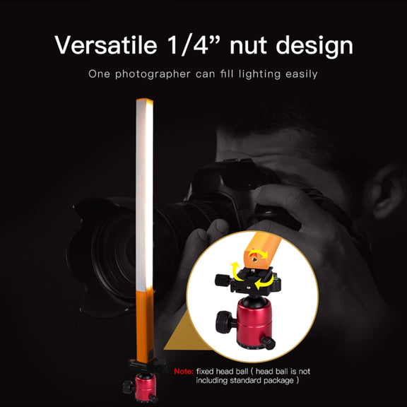 LUXCeO Q508D Dual Color Temperature Photo LED Stick Video Light Handheld LED Fill Light Flash Lighting Lamp(Orange)
