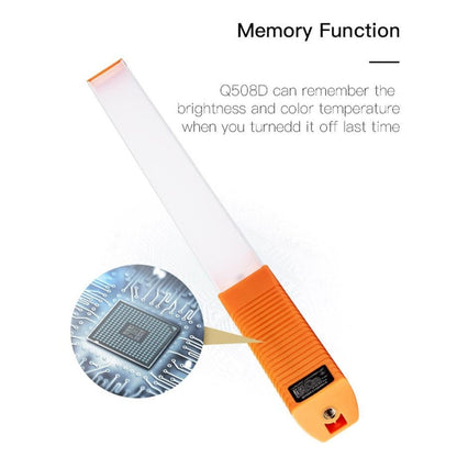 LUXCeO Q508D Dual Color Temperature Photo LED Stick Video Light Handheld LED Fill Light Flash Lighting Lamp(Orange) - free shipping - PMC Jewellery - Order now!