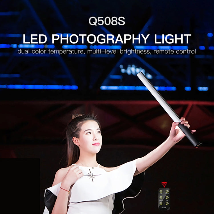 LUXCeO Q508S Dual Color Temperature 1000LM Photo LED Stick Video Light Handheld LED Fill Light Flash Lighting Lamp (Black) - free shipping - PMC Jewellery - Order now!