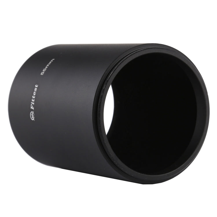 FITTEST 55mm Thread Type Straight Tube Full Metal Lens Hood Shade for Medium Telephoto Lens - free shipping - PMC Jewellery - Order now!