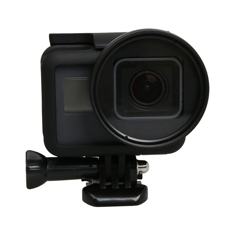 For GoPro HERO5 Sport Action Camera Proffesional 52mm Lens Filter(CPL + UV + ND8 + ND2 + Star 8 + Red + Yellow + FLD / Purple) & Water-resistant Housing Case Adapter Ring