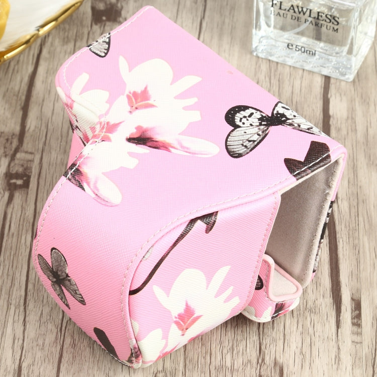 Flower Pattern PU Leather Camera Case for Sony A6000 / A6300 / A6400 / Nex 6 (Pink) - free shipping - PMC TechLife - Order now!