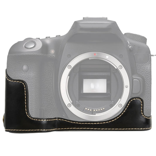 1/4 inch Thread PU Leather Camera Half Case Base for Canon EOS 90D (Black) - free shipping - PMC Jewellery - Order now!