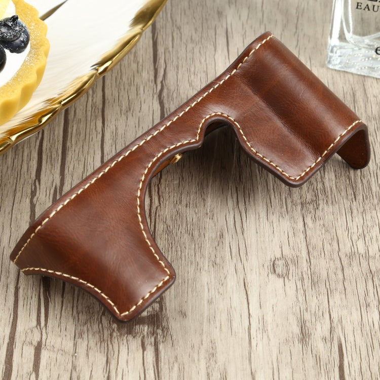 1/4 inch Thread PU Leather Camera Half Case Base for FUJIFILM XT200 (Coffee) - free shipping - PMC TechLife - Order now!