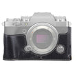 1/4 inch Thread Litchi Texture PU Leather Camera Half Case Base for FUJIFILM X-T4 (Black) - free shipping - PMC TechLife - Order now!