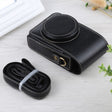 Vertical Flip Full Body Camera PU Leather Case Bag with Strap for Ricoh GR III / GRII, Sony ZV-1 / DSC-RX100M7 / RX100M6 / RX100M5 / RX100M2 (Black) - free shipping - PMC TechLife - Order now!