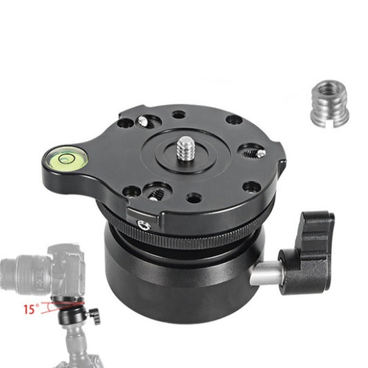 BEXIN DY-60N 3/8 inch Thread Dome Professional Tripod Leveling 360 Degree Panorama Head Base with Bubble Level & 3/8 inch Screw Adapter - free shipping - PMC Jewellery - Order now!