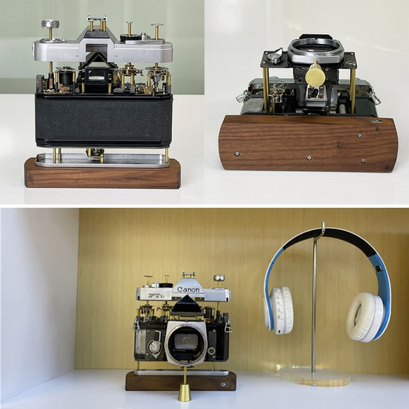 For Canon Non-Working Fake Dummy Camera Model Room Props Display Photo Studio Camera Model (Coffee)