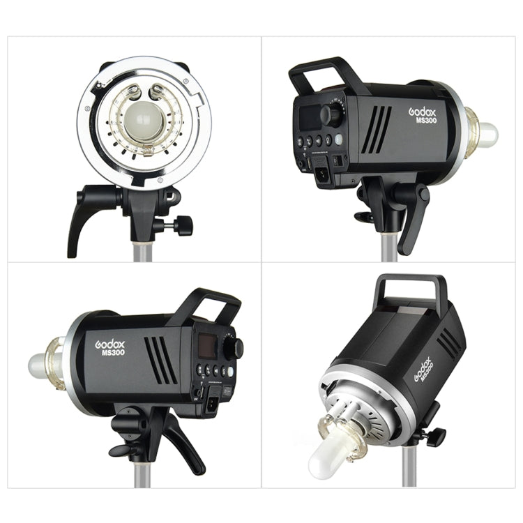Godox MS300 Studio Flash Light 300Ws Bowens Mount Studio Speedlight with Cover(EU Plug)