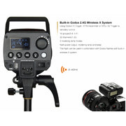 Godox MS300 Studio Flash Light 300Ws Bowens Mount Studio Speedlight with Cover(AU Plug)