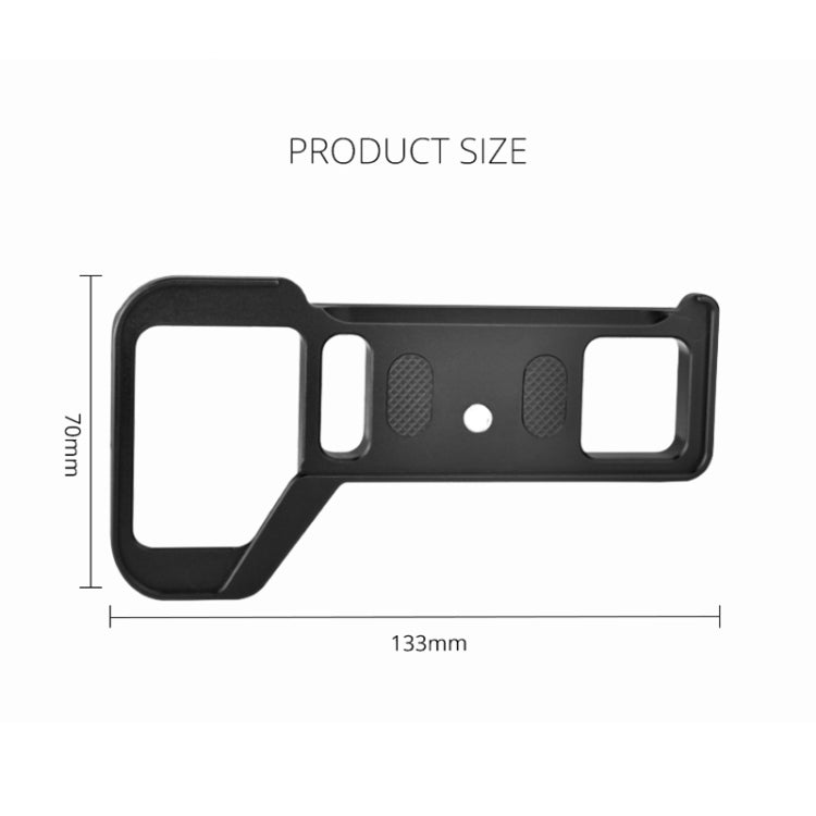 YELANGU CL8 Camera Expansion Board Base L Plate for Sony ILCE-9M2 / A9 II  / ILCE-7RM4 / A7R IV(Black)