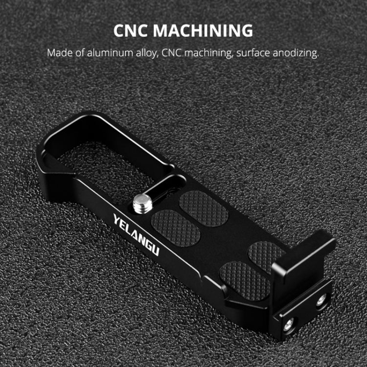 YELANGU CL9-A Camera Expansion Board Base L Plate Kit with LED Light + Tripod + Ball-head for Canon G7X2/ G7X3(Black)