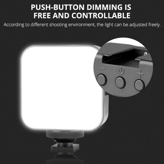 YELANGU CL9-A Camera Expansion Board Base L Plate Kit with LED Light + Tripod + Ball-head for Canon G7X2/ G7X3(Black)