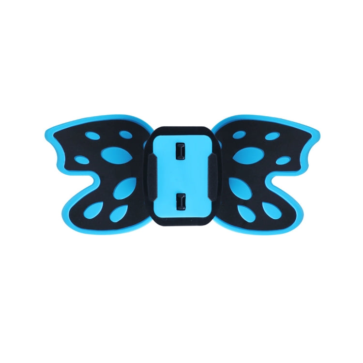 Butterfly Helmet Mount Adapter for GoPro, Insta360, DJI and Other Action Cameras(Blue)