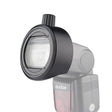 Godox S-R1 Flash Speedlite Round Shape Adapter for Godox TT685 / V860II / V350 / TT600(Black) - Stand Bracket by Godox | Online Shopping South Africa | PMC TechLife | Buy Now Pay Later Mobicred