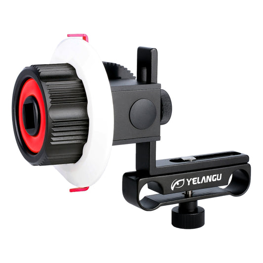YELANGU F0 Camera Follow Focus with Gear Ring Belt for Canon / Nikon / Video Cameras / DSLR Cameras (Red) - free shipping - PMC Jewellery - Order now!