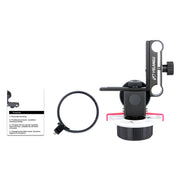 YELANGU F0 Camera Follow Focus with Gear Ring Belt for Canon / Nikon / Video Cameras / DSLR Cameras (Red)