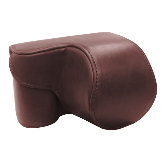 Full Body Camera PU Leather Case Bag for Sony ZV-E10(Coffee) - free shipping - PMC Jewellery - Order now!