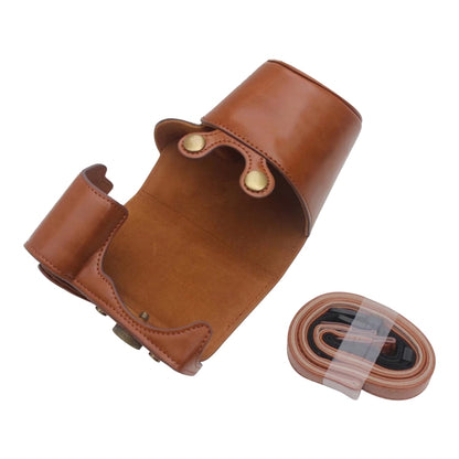 Full Body Camera PU Leather Case Bag for Sony ZV-E10(Coffee) - free shipping - PMC Jewellery - Order now!