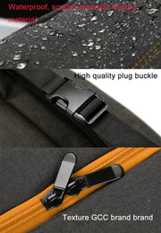 HU107513 Portable Water-resistant Scratch-proof Abrasive Material Outdoor Sports Sling Shoulder Bag Handbag DSLR Camera Bag Phone Bag with Adjustable Detachable Shoulder Strap for GoPro, SJCAM, Nikon, Cano ... Samsung, Huawei, Size: 25.5 x 20.5 x 29 cm(Orange)