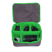 HU107513 Portable Water-resistant Scratch-proof Abrasive Material Outdoor Sports Sling Shoulder Bag Handbag DSLR Camera Bag Phone Bag with Adjustable Detachable Shoulder Strap for GoPro, SJCAM, Nikon, Cano ...  Samsung, Huawei, Size: 25.5 x 20.5 x 29 cm(Green)