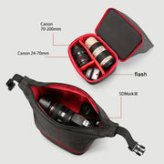 HU107513 Portable Water-resistant Scratch-proof Abrasive Material Outdoor Sports Sling Shoulder Bag Handbag DSLR Camera Bag Phone Bag with Adjustable Detachable Shoulder Strap for GoPro, SJCAM, Nikon, Cano ...  Samsung, Huawei, Size: 25.5 x 20.5 x 29 cm(Green)