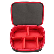 HU107513 Portable Water-resistant Scratch-proof Abrasive Material Outdoor Sports Sling Shoulder Bag Handbag DSLR Camera Bag Phone Bag with Adjustable Detachable Shoulder Strap for GoPro, SJCAM, Nikon, Cano ... e, Samsung, Huawei, Size: 25.5 x 20.5 x 29 cm(Red)