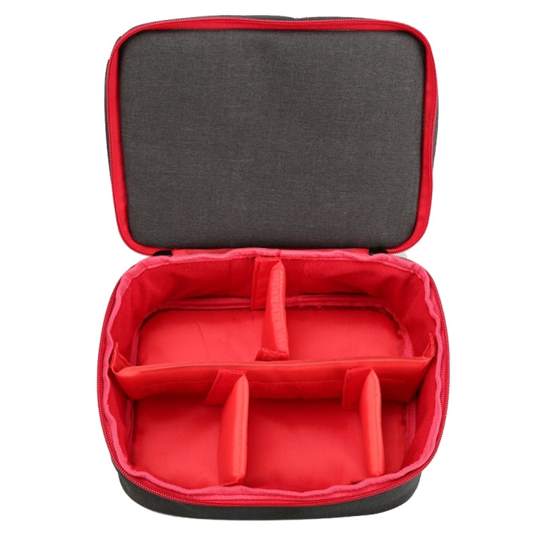 HU107513 Portable Water-resistant Scratch-proof Abrasive Material Outdoor Sports Sling Shoulder Bag Handbag DSLR Camera Bag Phone Bag with Adjustable Detachable Shoulder Strap for GoPro, SJCAM, Nikon, Cano ... e, Samsung, Huawei, Size: 25.5 x 20.5 x 29 cm(Red)