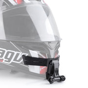 Helmet Mount with J-Hook Buckle  for GoPro, Insta360, DJI and Other Action Cameras (Black)