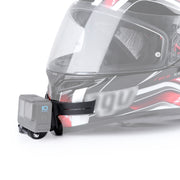 Helmet Mount with J-Hook Buckle  for GoPro, Insta360, DJI and Other Action Cameras (Black)