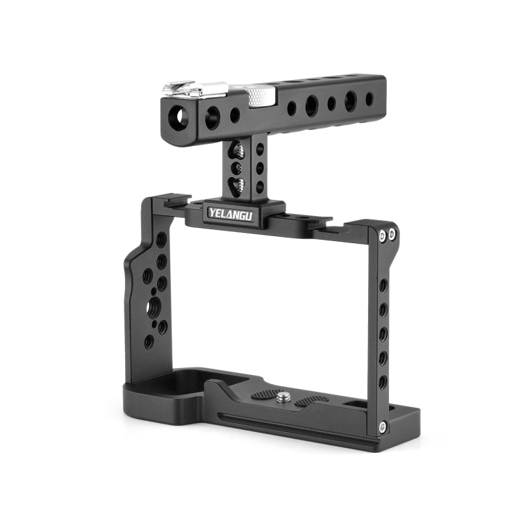 YELANGU C24 Video Camera Cage Stabilizer Kit with Handle for Sony Alpha 7C / A7C / ILCE-7C (Black) - free shipping - PMC TechLife - Order now!