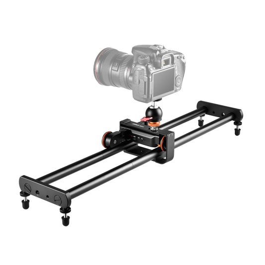 YELANGU L4X-60ET 60cm Splicing Slide Rail Track + Trolley Rail Buckle with Ballhead for SLR Cameras / Video Cameras (Black) - free shipping - PMC Jewellery - Order now!