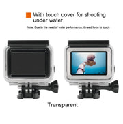 45m Water-resistant Housing Protective Case + Touch Screen Back Cover for GoPro NEW HERO /HERO6 /5, with Buckle Basic Mount & Screw, No Need to Remove Lens (Transparent)