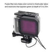 45m Water-resistant Housing Protective Case + Touch Screen Back Cover for GoPro NEW HERO /HERO6 /5, with Buckle Basic Mount & Screw & (Purple, Red, Pink) Filters, No Need to Remove Lens (Transparent)