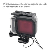 45m Water-resistant Housing Protective Case + Touch Screen Back Cover for GoPro NEW HERO /HERO6 /5, with Buckle Basic Mount & Screw & (Purple, Red, Pink) Filters, No Need to Remove Lens (Transparent)