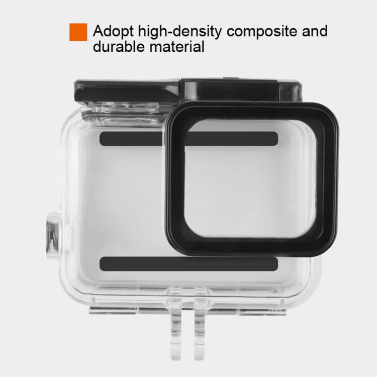45m Water-resistant Housing Protective Case + Touch Screen Back Cover for GoPro NEW HERO /HERO6 /5, with Buckle Basic Mount & Screw & (Purple, Red, Pink) Filters, No Need to Remove Lens (Transparent)
