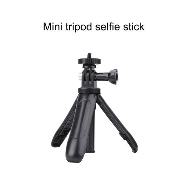 Multi-functional Foldable Tripod Holder Selfie Monopod Stick for GoPro Hero12 Black / Hero11 /10 /9 /8 /7 /6 /5, Insta360 Ace / Ace Pro, DJI Osmo Action 4 and Other Action Cameras, Length: 12-23cm (Grey)