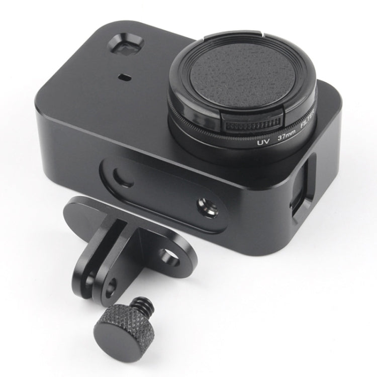 Housing Shell Aluminum Alloy Protective Cage with 37mm Filter Lens & Lens Cap & Screw for Xiaomi Mijia Small Camera (Black) - Metal Cases by PMC TechLife | Online Shopping South Africa | PMC TechLife | Buy Now Pay Later Mobicred
