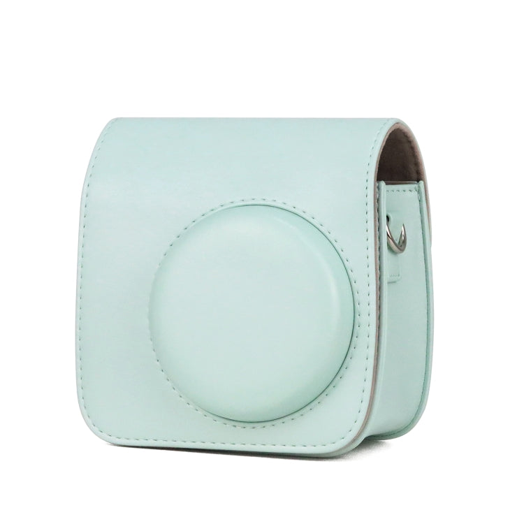 Retro Full Body PU Leather Case Camera  Bag with Strap for FUJIFILM instax mini 7+ (Baby Blue) - Leather Bag by PMC TechLife | Online Shopping South Africa | PMC TechLife | Buy Now Pay Later Mobicred
