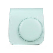 Retro Full Body PU Leather Case Camera  Bag with Strap for FUJIFILM instax mini 7+ (Baby Blue)