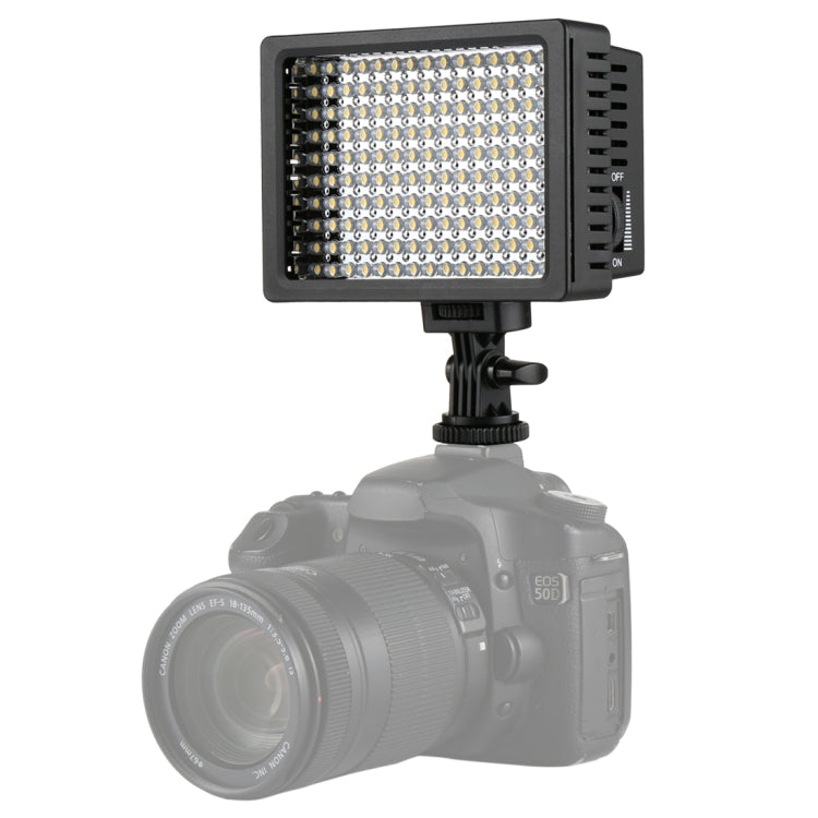 HD-160 White Light LED Video Light on-Camera Photography Lighting Fill Light for Canon, Nikon, DSLR Camera with 3 Filter Plates - free shipping - PMC Jewellery - Order now!