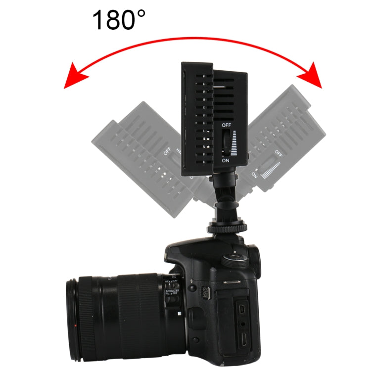 HD-160 White Light LED Video Light on-Camera Photography Lighting Fill Light for Canon, Nikon, DSLR Camera with 3 Filter Plates - free shipping - PMC Jewellery - Order now!