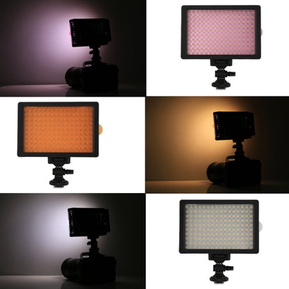 HD-160 White Light LED Video Light on-Camera Photography Lighting Fill Light for Canon, Nikon, DSLR Camera with 3 Filter Plates - free shipping - PMC Jewellery - Order now!