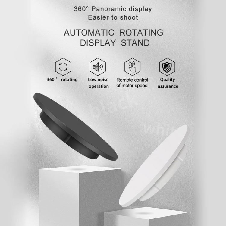 42cm Electric Rotating Display Stand Video Shooting Props Turntable, Load: 100kg, Plug-in Power, UK Plug(Black)