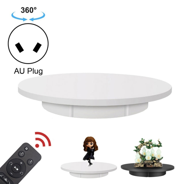 42cm Electric Rotating Display Stand Video Shooting Props Turntable, Load: 100kg, Plug-in Power, AU Plug(White)