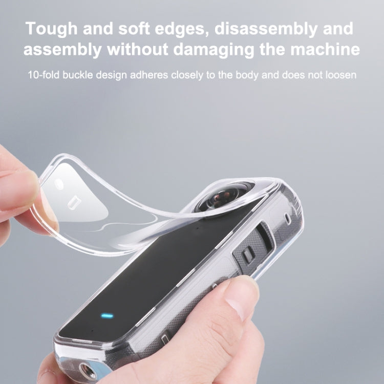 For Insta360 X3 Full Body Clear TPU Protective Case (Transparent) - Case & Bags by PMC TechLife | Online Shopping South Africa | PMC TechLife | Buy Now Pay Later Mobicred