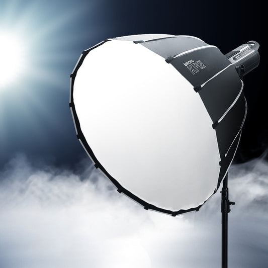 TRIOPO KP2-90 90cm Speedlite Flash Deep Parabolic Softbox Bowens Mount Diffuser(Black) - free shipping - PMC Jewellery - Order now!