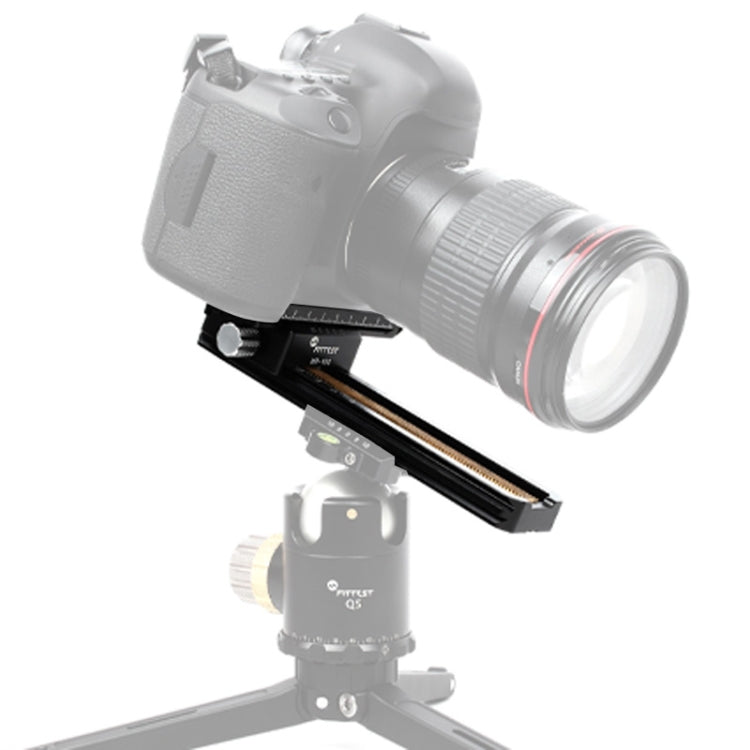 FITTEST 180mm Precision Aluminium 2-way Macro Rail Slider Tripod Head Quick Release Plate Holder - free shipping - PMC Jewellery - Order now!
