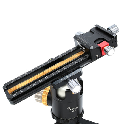 FITTEST 180mm Precision Aluminium 2-way Macro Rail Slider Tripod Head Quick Release Plate Holder - free shipping - PMC Jewellery - Order now!