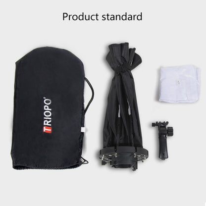 TRIOPO KS2-65 65cm Fast Loading Speedlite Flash Octagon Parabolic Softbox Diffuser (Black) - free shipping - PMC Jewellery - Order now!